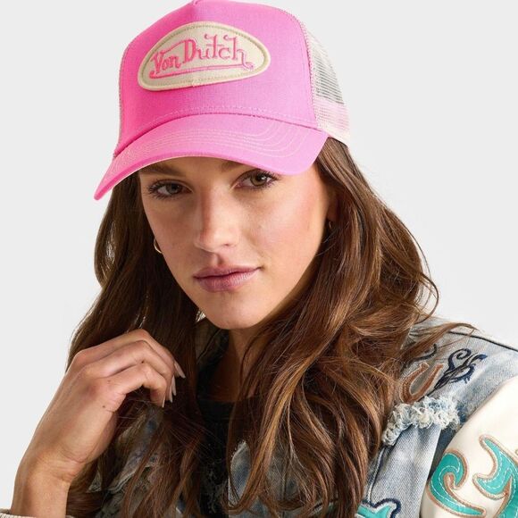Von Dutch Stable Pink Trucker Hat - Picture 2 of 5
